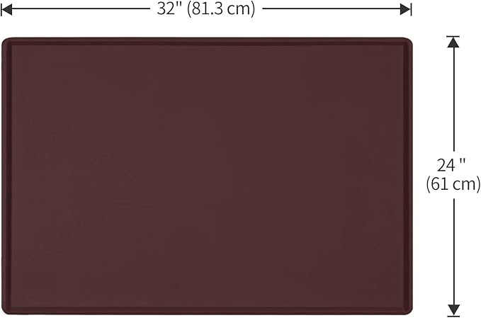 Dog Food Mat, Silicone Waterproof Food Tray, Non Slip Pet Bowl Mats Placemat - Image 5