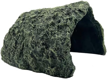 Extra Large Reptile Hides and Caves Simulation Rock Reptile Hideout Terrarium Habitat Décor for Bearded Dragon Lizards Ball Python Snakes Turtle Large Reptiles Amphibians