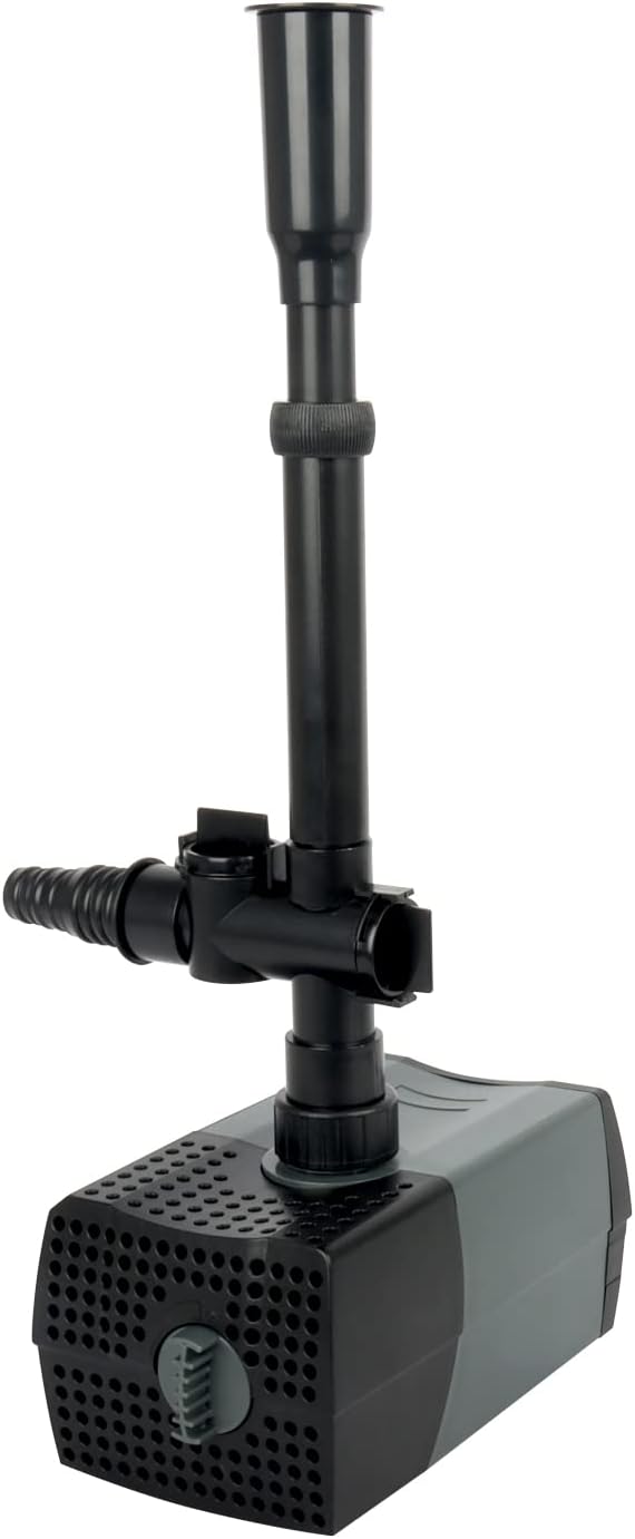 WaterRebirth (HSUP3000F) Submersible Water Pump With Fountain Jets - Pond Pump - Submersible Pump - Water Fountain Pump - Aquarium Pump