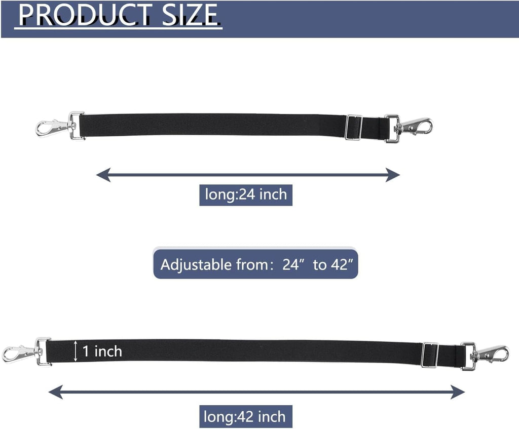 Premium Horse Blanket Sheet Leg Straps, Replacement Stretchy Belly Strap with Double Swivel Snaps, Adjustable Elastic Length from 24 to 42 Inch Winter Blanket 8 Pcs (Multi-Color)