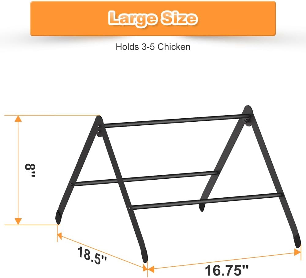 Koutemie Adjustable Chicken Perch for Coop, Large