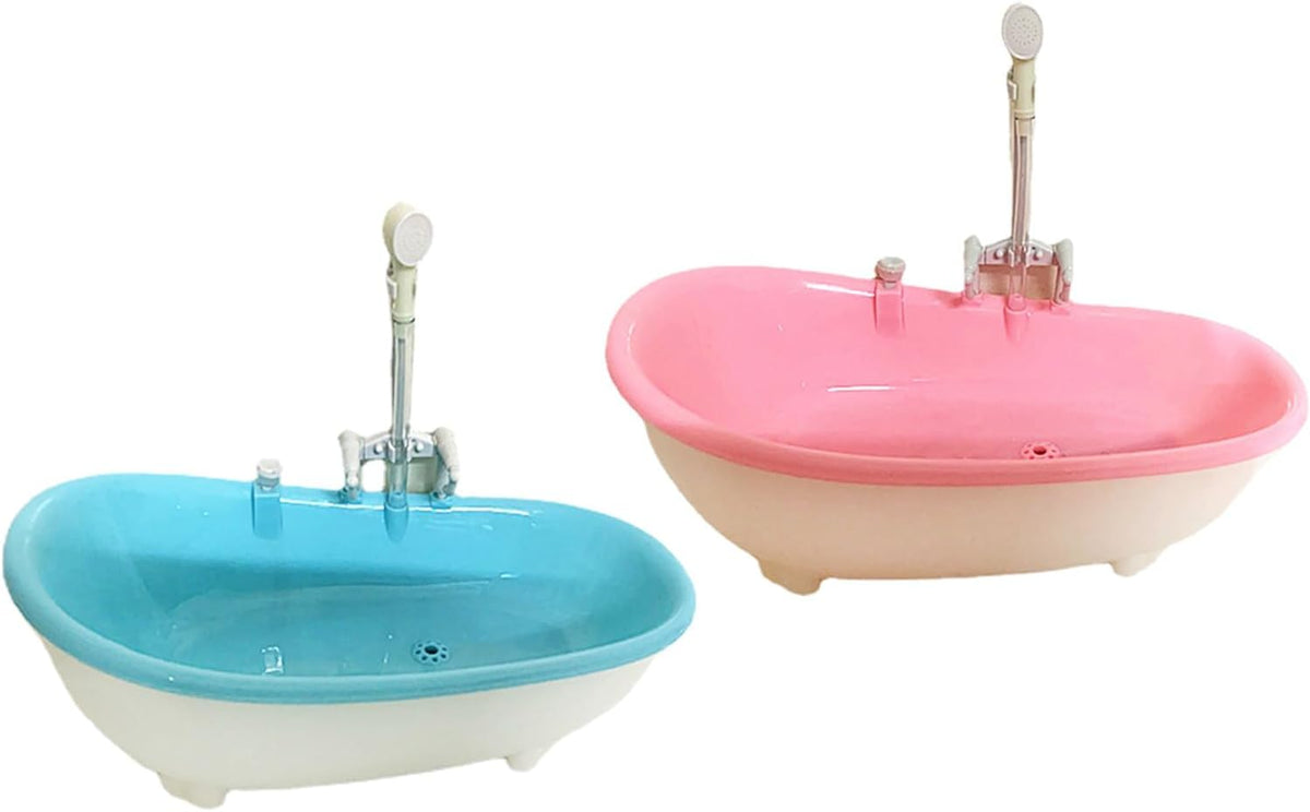 Intelligent Spray Water Bird Bath Bowl Parrots Bathtub Bath Shower Cage Accessory for Birds Parrot Cockatiel Lovebirds Blue