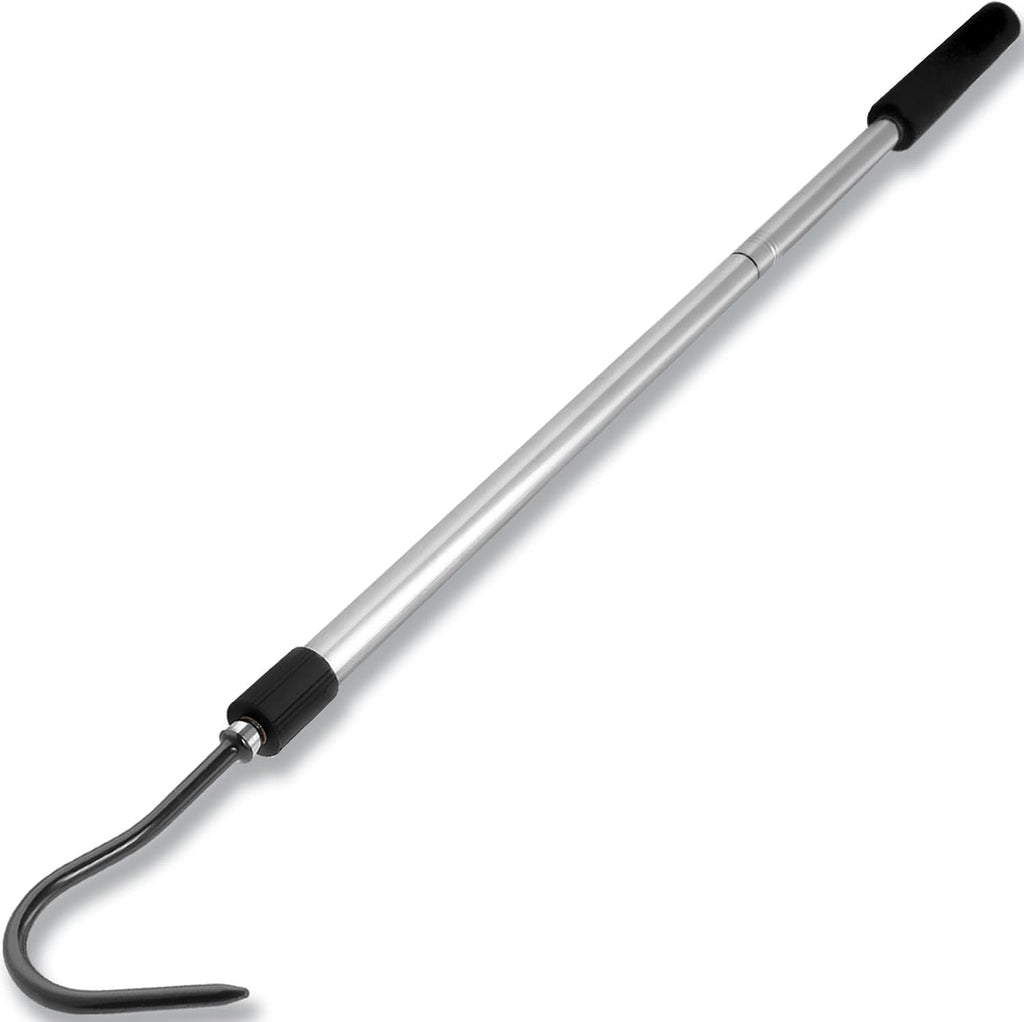 Snake Hook, 35"-65" Reptile Snake Hook Heavy Duty Long for Ball Python Rattlesnakes Rattle Copperhead Removal with Sponge Grip and Stainless Steel Rubber Tip Hook