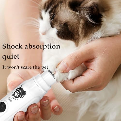Super Handy Latest Model, Upgraded Dog Nail Grinder - Professional 3-Speed Ultra-Quiet Electric pet Nail Trimmer, Painless paw Care and Grinding, Suitable for Small, Medium, Large Dogs, Cats