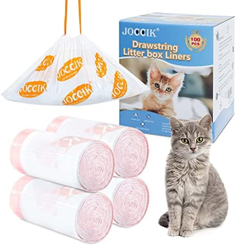 Cat Litter Bags for Automatic Litter Box Liners Compatible with MeoW SC01/C02/LR01, Waste Bags for X & MAX, 22" x 12.8" 100 Count