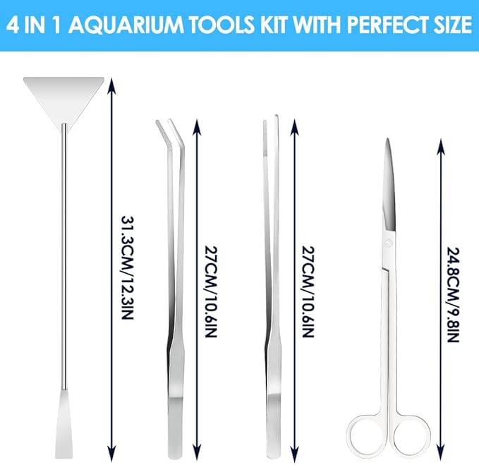 Gutsdoor Aquascape Tools Aquarium Kit, Aquarium Plant Trimming - Image 3