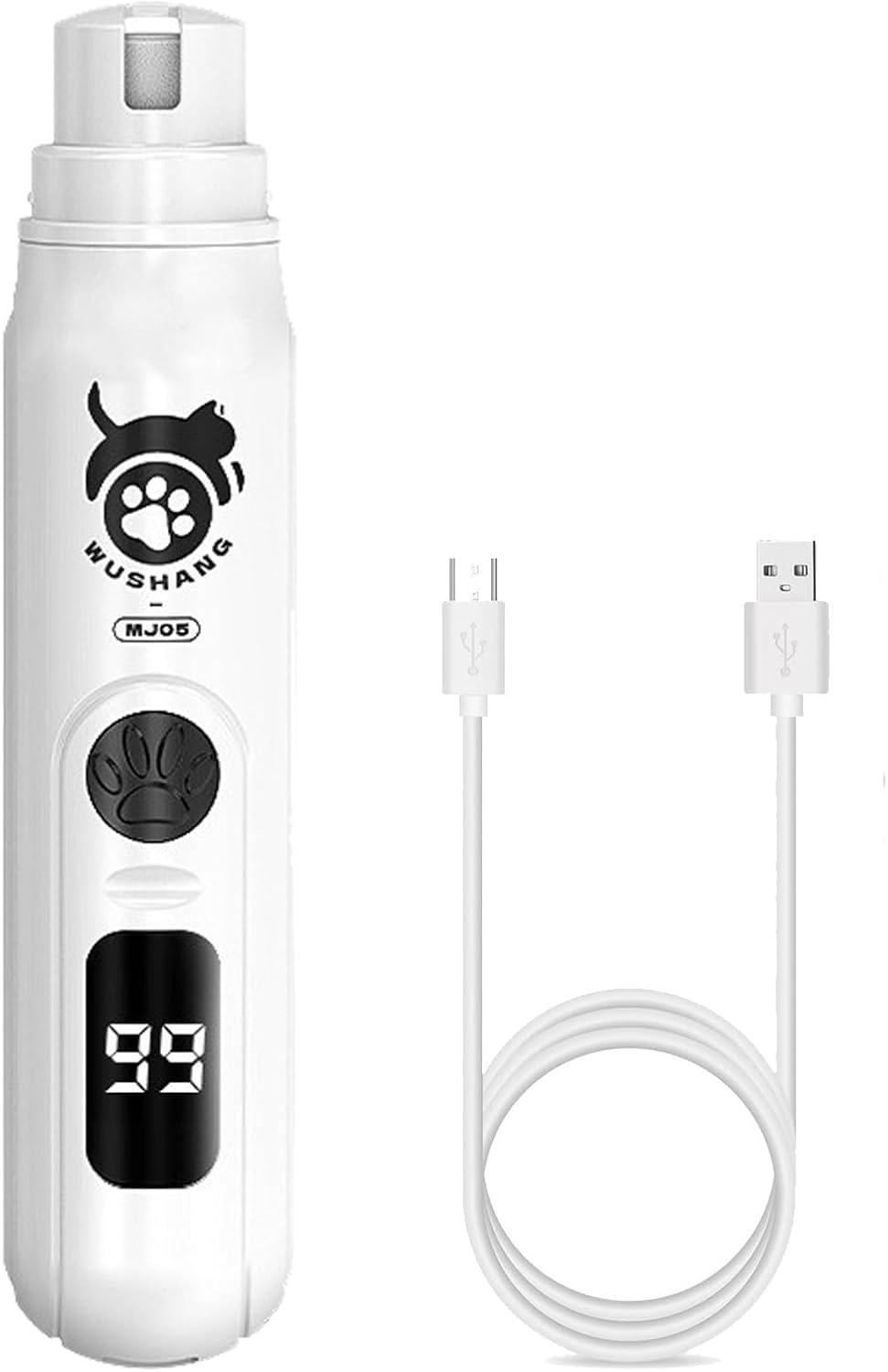 Super Handy Latest Model, Upgraded Dog Nail Grinder - Professional 3-Speed Ultra-Quiet Electric pet Nail Trimmer, Painless paw Care and Grinding, Suitable for Small, Medium, Large Dogs, Cats