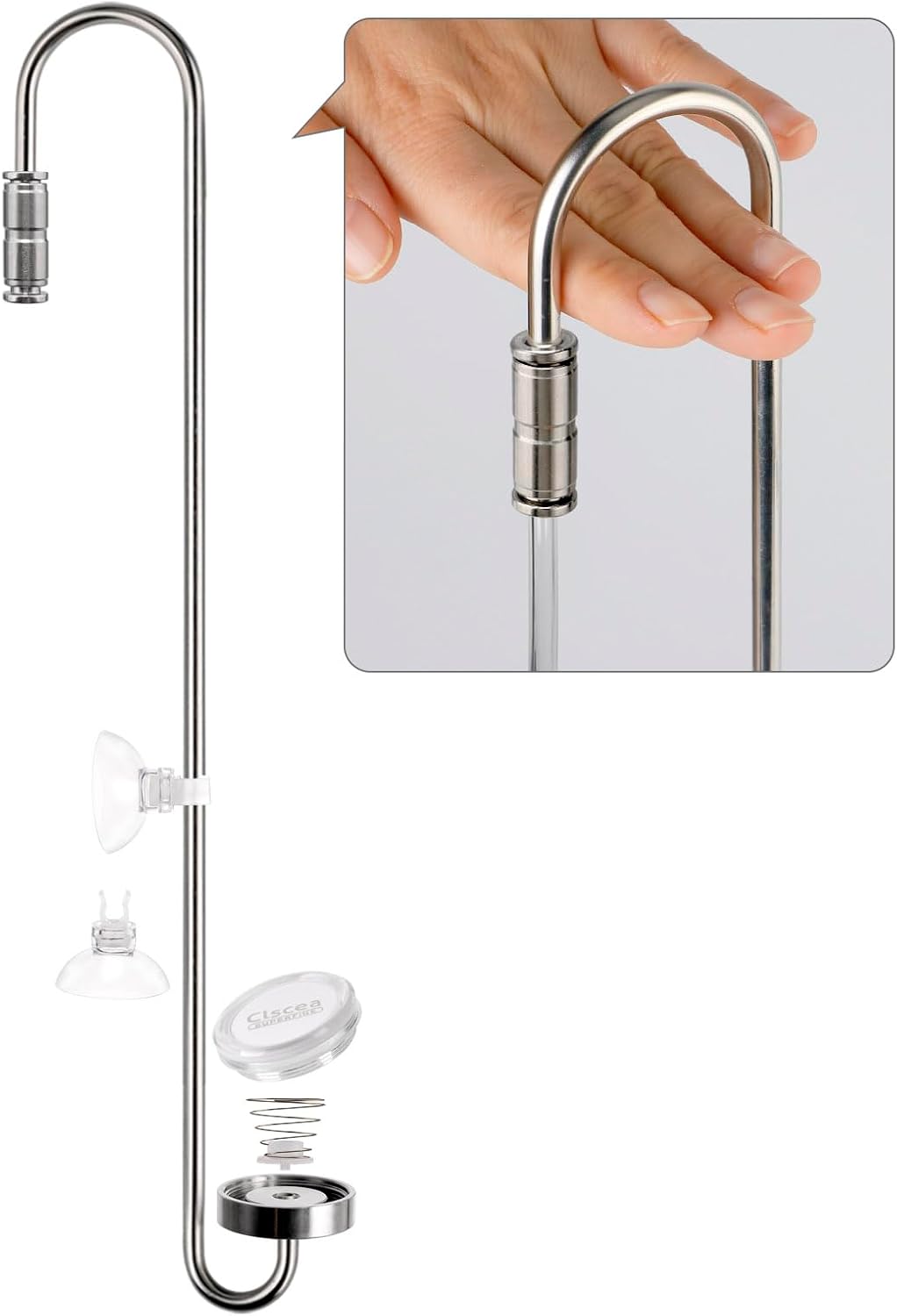 Aquarium Stainless Steel CO2 Diffuser Atomizer, DC300-40