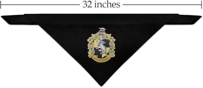 GRAPHICS & MORE Harry Potter Hufflepuff Painted Crest Dog Pet Bandana - Image 2