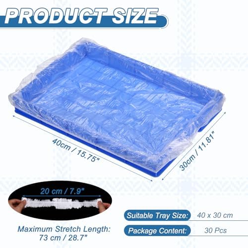 Disposable Bird Cage Liners Plastic Film for 16"x12" Pallet 30Pcs