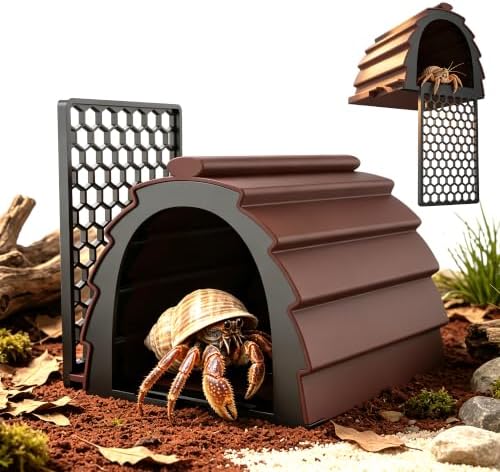 Moisture Resistant Hermit Crab Accessories, Foraging Cave with Ladder