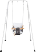 Baby Swing, Toddler Swing, Baby Swing with Stand, Swing Set for Infant, Outdoor Indoor Swing Set with Canvas Cushion Seat