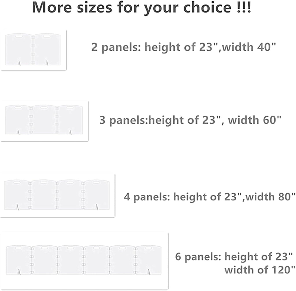 Clear Freestanding Dog Gate for Indoor Use,Pet Gates for Doorways no Drilling,Acrylic Foldable Dog Gate for Stairs with Support Feet (3Panel - 60''W x 23''H)