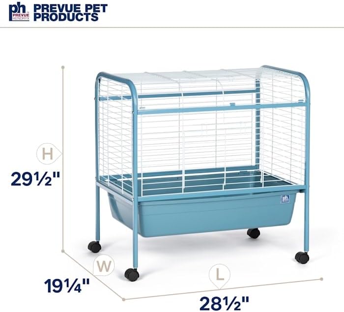 Prevue Pet Products Small Animal Home with Rolling Stand - Blue