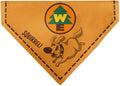 Disney Pet Bandana Up Dug Squirrel Pose and Wilderness Explorer Badge Orange by Buckle-Down