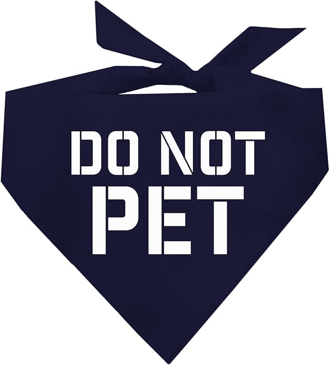 Do Not Pet Dog Bandana by TeesTails