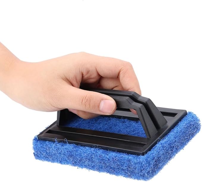5.7inch Aquarium Scraper Plastic Brush No Dead Angles Design Glass Cleaner Tool - Image 4