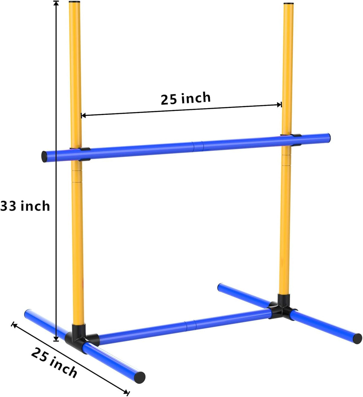 Adjustable Dog Agility Hurdles with Carry Bag, 2 Sets