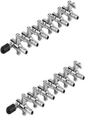 Aquarium Air Valve 6 Way Inline Manifold Air Flow Pump Tubing Splitter Lever Control Valve 2-Pack