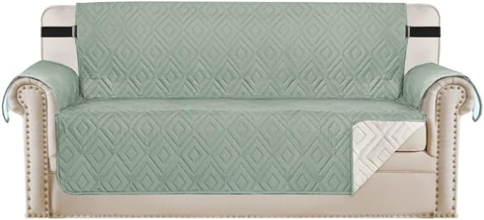 H.VERSAILTEX Reversible Sofa Slipcover Furniture Protector Water Resistant 2" by HVERSAILTEX