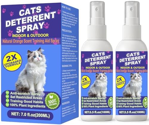 Cat Deterrent Spray 2 Pack, Anti-Scratch & Marking Training Aid for Cats