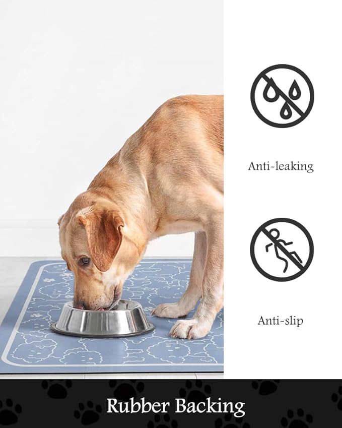 Pet Feeding Mat-Absorbent Dog Mat - Image 5