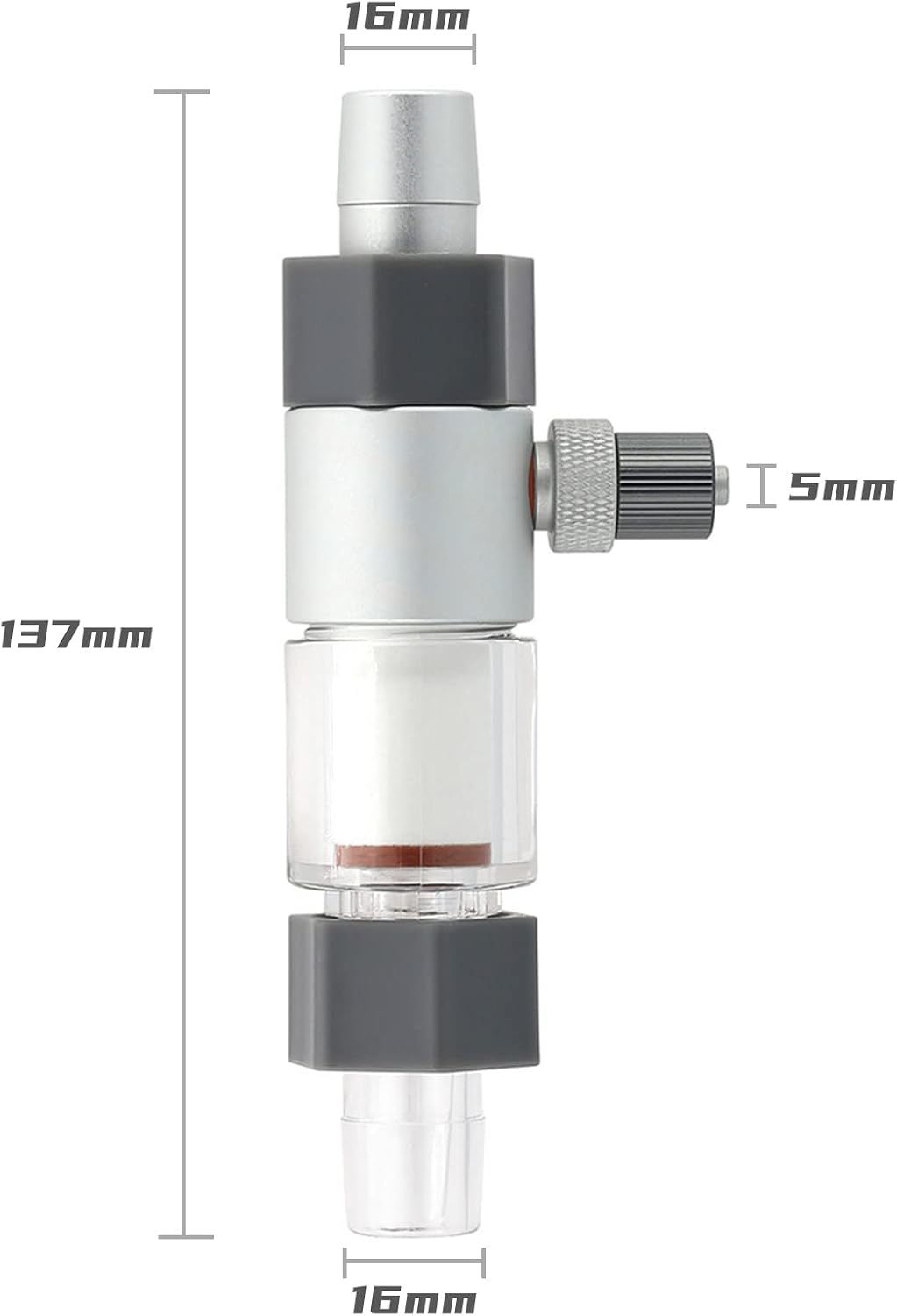 CO2 Diffuser,Carbon Dioxide Atomiser Bubble Counter Aquarium Inline CO2 Atomizer for Planted Aquarium,Aquarium Diffuser(16/22 mm)