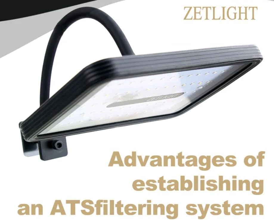 Compact Refugium LED Aquarium Light with WiFi App Control and IP64 Waterproof Design, ZL E200S