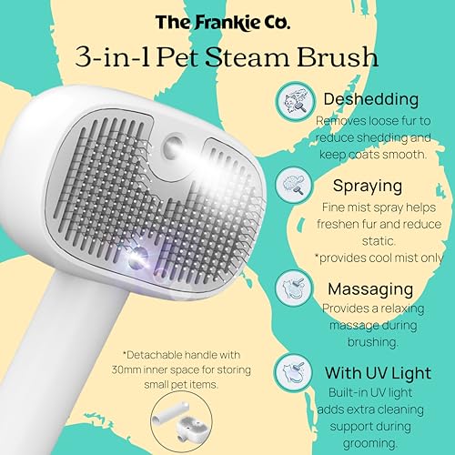 Cat Steam Brush, Self-cleaning Cat Brushes for Indoor Cats and Dogs