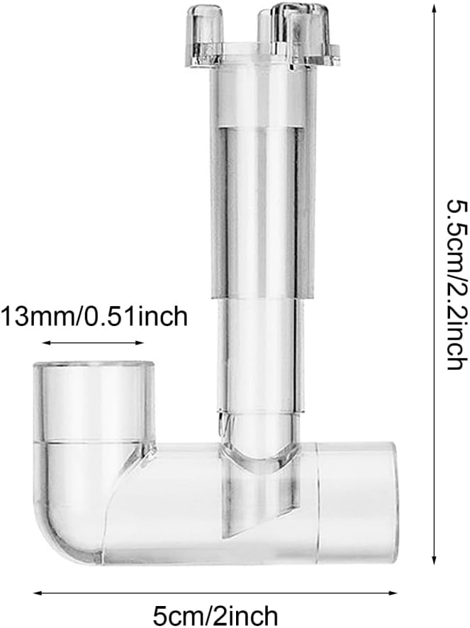 Aquarium Surface Skimmer Kit, Integrated Filter Pipes Skimmer with 360° Adjustable Angle for Aquarium Fish Tank