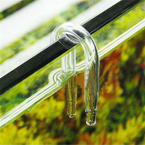 STARSIDE Aquarium CO2 Regulator,U Shape Aquarium CO2 Diffuser Check Glass Tube Suction Cup