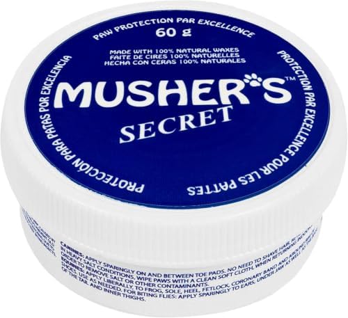 Musher's Secret All-Natural Dog Paw Balm, All-Season Paw Protector, 60 gr