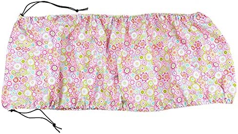 tinkare Large Adjustable Bird Cage Skirt Seed Catcher Birdcage Cover Seed Feather Catcher Bird Cage Guard with Adjustable Elastic Drawstring for Round Square Cage Fabric Design