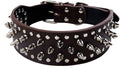Serijoars Spiked Studded Dog Collar, PU Leather Dog Collar, Adjustable Pet by Serijoars