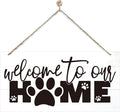 Welcome Sign for Front Door, Front Door Decor Wooden Hanging Sign for Wall Decor by corner+wind