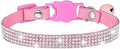 Cat Collars, Rhinestone for Girl Cats Bling Kitten Flower Adjustable Breakaway by Bbmmayy