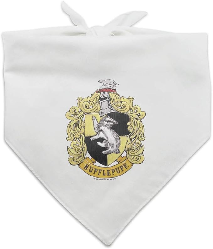 GRAPHICS & MORE Harry Potter Hufflepuff Painted Crest Dog Pet Bandana by GraphicsandMore