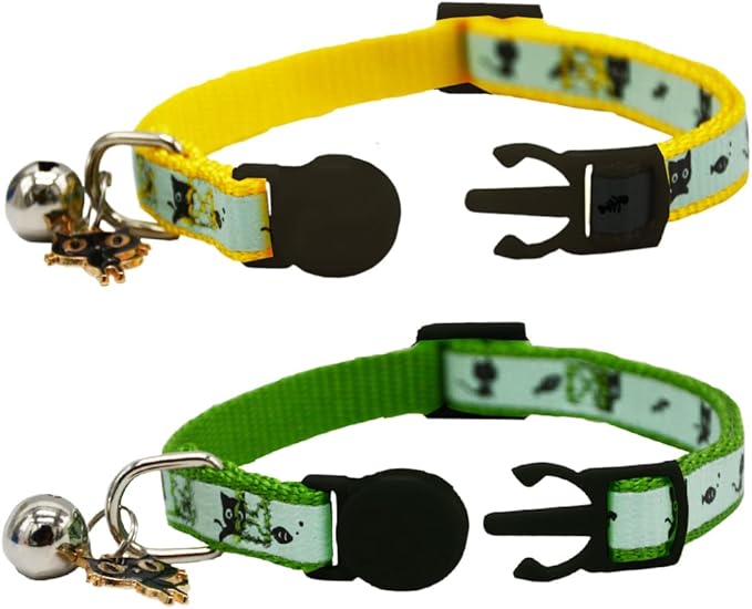 2 Pack Glow in The Dark Cat Collar - Image 3