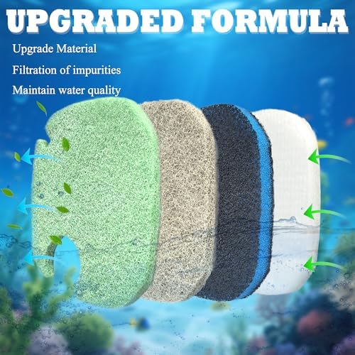NEWKE 16Pcs Canister Filter Pad for AMOSIJOY 172/225/265GPH Aquarium Filter