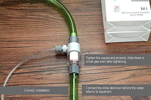 Inline CO2 Atomizer Diffuser Aquarium Planted Tanks Aquascape (M1 (12/16MM))