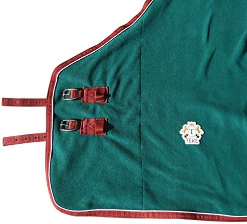T TEKE Fleece Cooler with Double Side Anti-Pilling for Horse Cooling and Drying Workout/Bath, or as a Blanket Liner for Chilly Weather