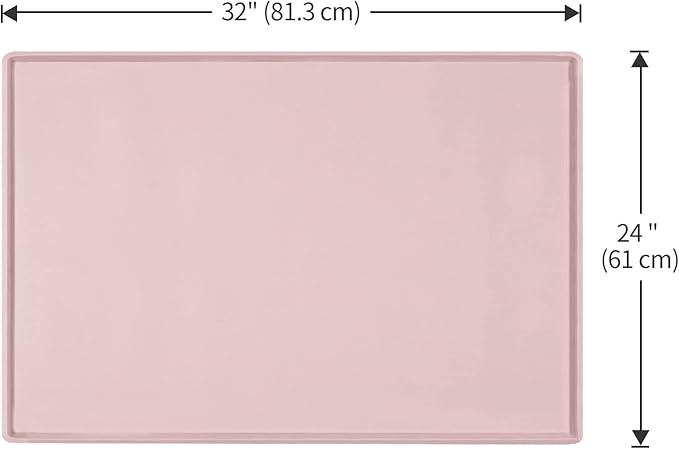 Dog Food Mat, Silicone Waterproof Food Tray, Non Slip Pet Bowl Mats Placemat - Image 5
