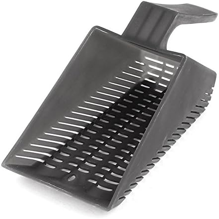 XMHF Aquarium Fish Tank Garden Sand Scraper Cleaning Pan Scoop Shovel Gray