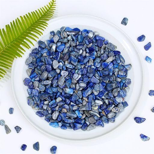 YATOJUZI Lapis Lazuli 1LB Aquarium Gravel Rocks Bulk Wholesale Tumbled Crystals - Image 2