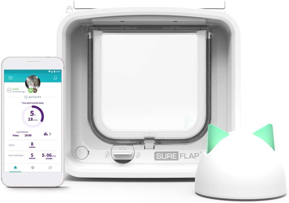 SureFlap Microchip Pet Door Connect Without Hub - Flap Opening is 6 3/4 inches by 7 inches