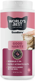 World's Best Cat Litter Boosters Good Habits Additive, 18 oz Canister