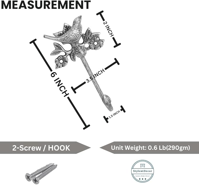 Solid Brass Bird Antique Towel Hook Bathroom Accessories Retro Bathroom - Image 5