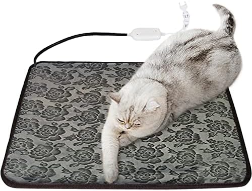 La La Pet® Electric Heating Mat for Dog and Cat Constant Electric Heating Temperature Warming Pad Cushion Bed Mat for Pet,Gray
