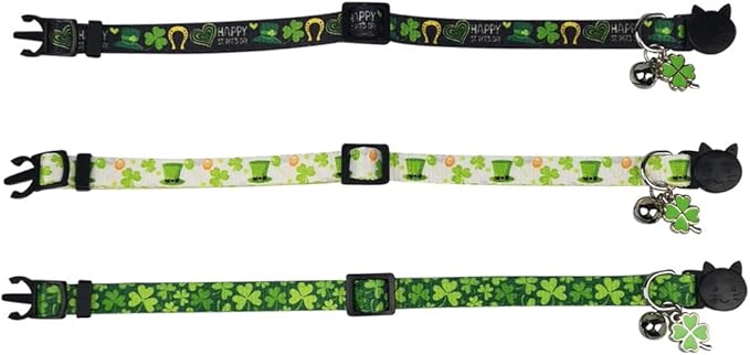 3 Pack St. Patrick's Day Cat Collar - Image 3