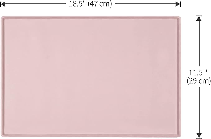 Dog Food Mat, Silicone Waterproof Food Tray, Non Slip Pet Bowl Mats Placemat - Image 5